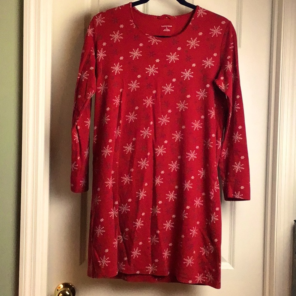 🎄Land’s End ❄️ snowflake nightgown